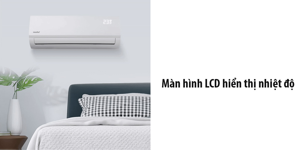 Màn hình LCD hiển thị nhiệt độ dễ dàng theo dõi