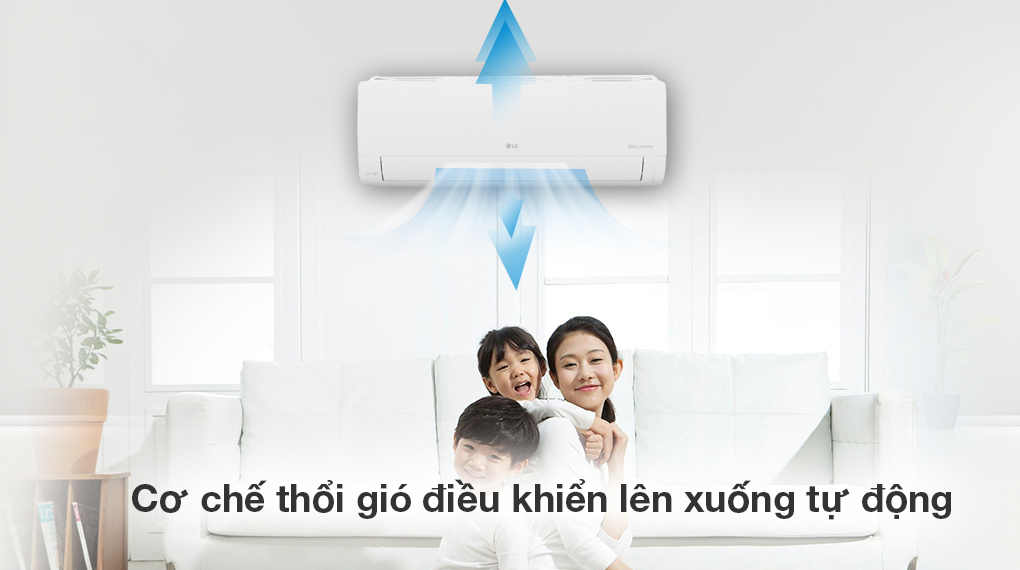 Máy lạnh LG Inverter 1.5 HP V13WIN - Cơ chế thổi gió