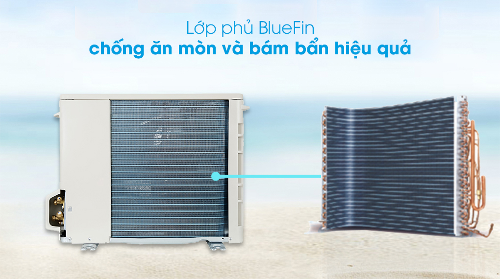 Máy lạnh Sharp AH-XP10YMW - BlueFin chống ăn mòn