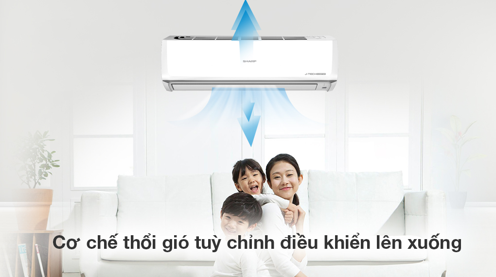 Máy lạnh Sharp Inverter 2 HP AH-X18ZEW - Cơ chế thổi gió