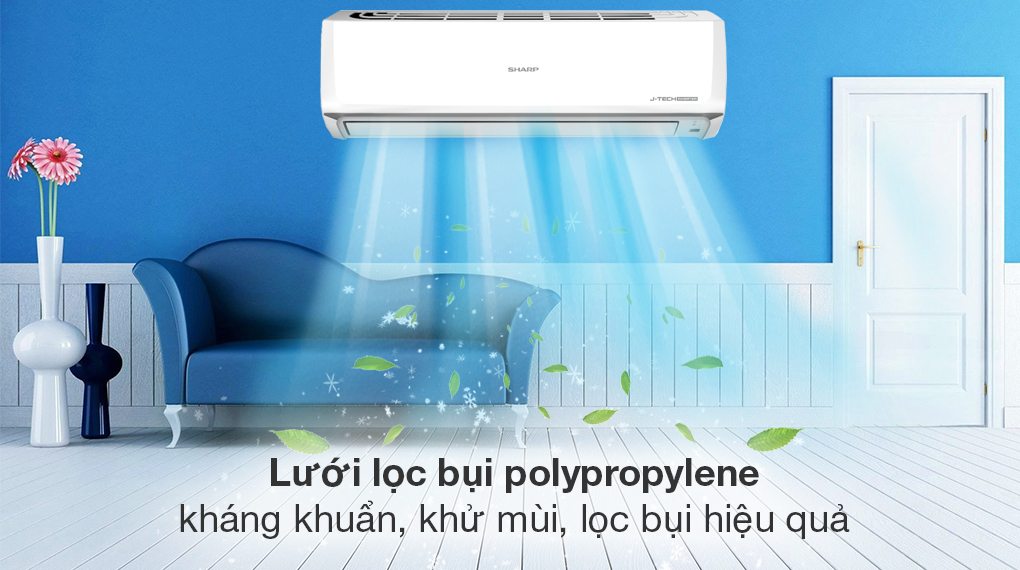 Máy lạnh Sharp Inverter 2 HP AH-X18ZEW - Khả năng lọc không khí 