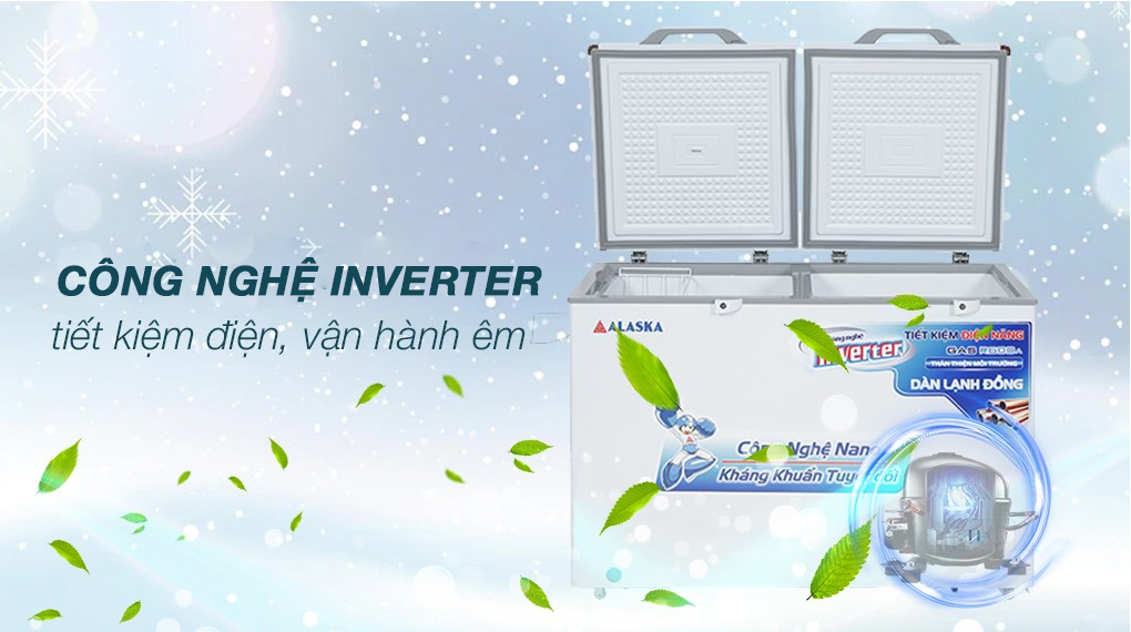 Tủ đông Alaska Inverter 282 lít BCD 4568CI - Công nghệ tiết kiệm điện