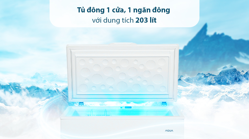 Tủ đông AQUA 203 lít AQF-C3001S - Công suất 203 lít