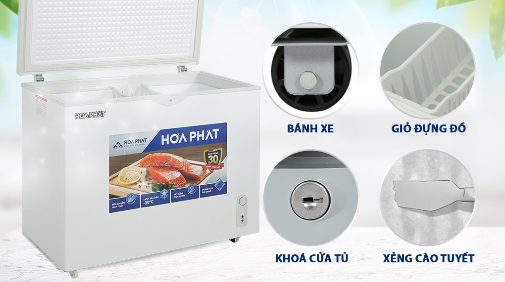 Tủ đông Hòa Phát 252 lít HPF AD6252 - Tiện ích