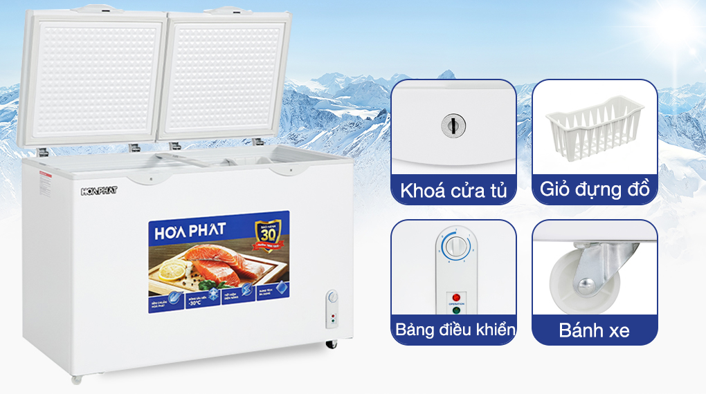 Tủ đông Hòa Phát 352 Lít HPF AD6352 - Tiện ích