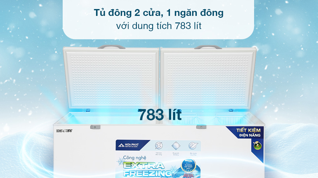 Tủ đông Hòa Phát 783 lít HPF AD6783 - Thiết kế