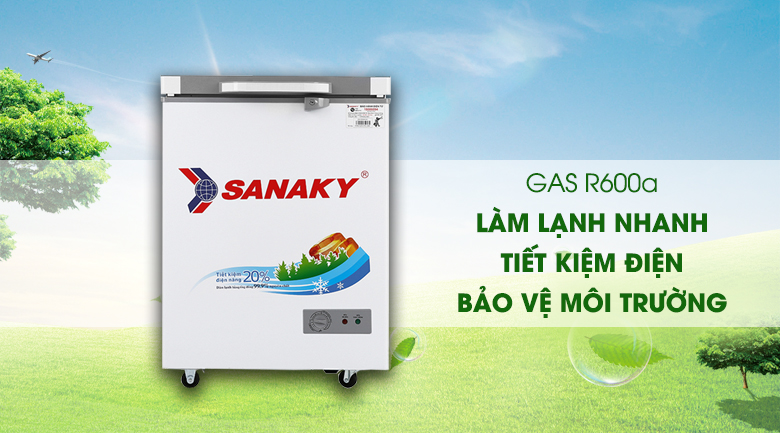 Tủ đông Sanaky 100 lít VH-1599HYK - Gas R600a