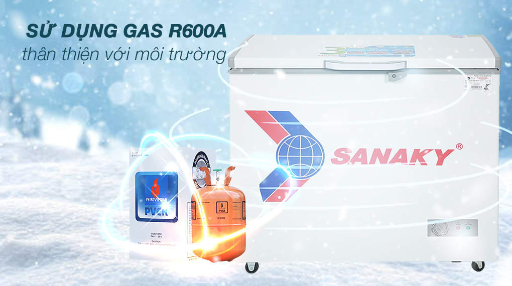 Tủ đông SANAKY 208 Lít TD.VH255HY2 - Công nghệ tiết kiệm điện