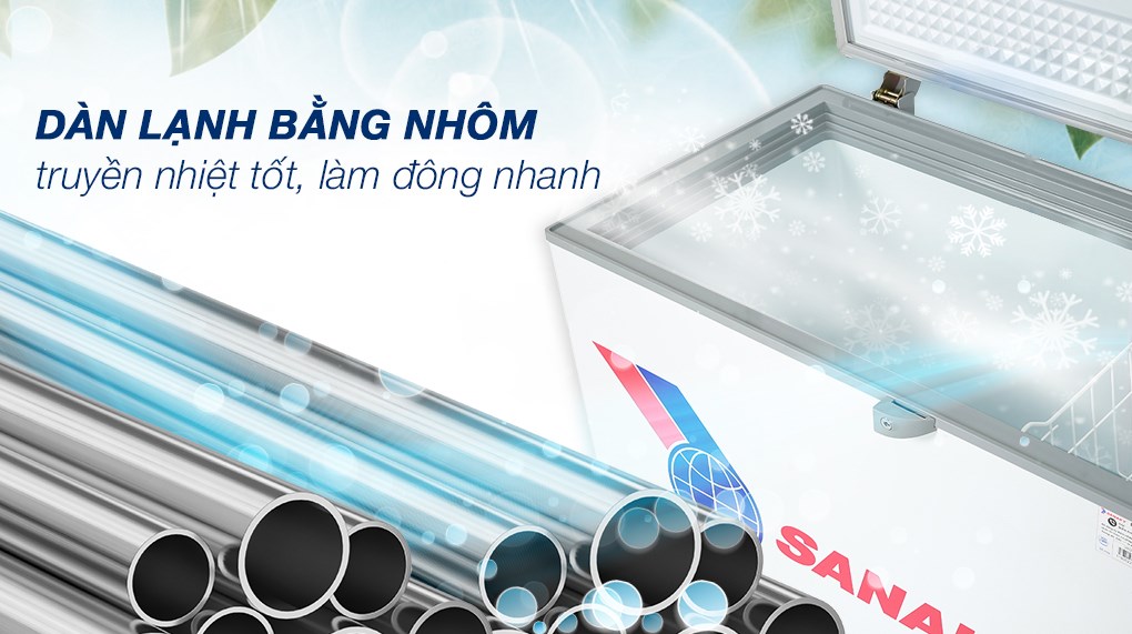 Tủ đông SANAKY 208 Lít TD.VH255HY2 - Công nghệ tiết kiệm điện