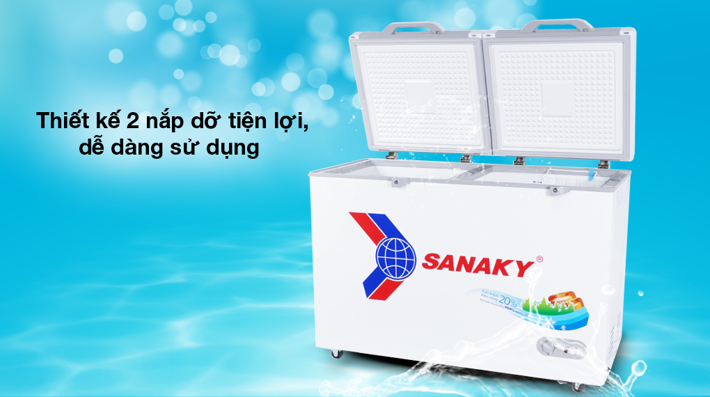 2 nắp dỡ - Tủ đông Sanaky 270 lít TD.VH3699A2KD