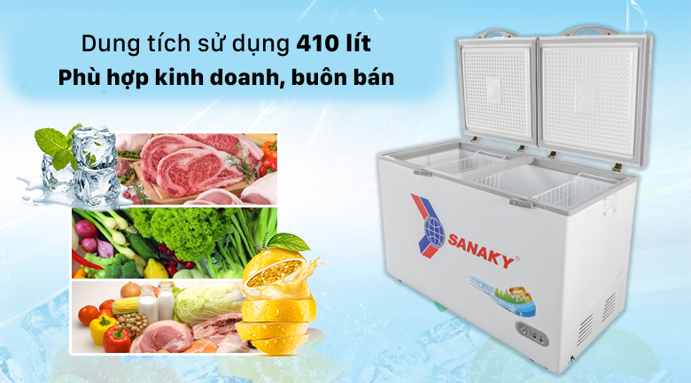 Dung tích lớn - Tủ đông Sanaky VH 5699HY 