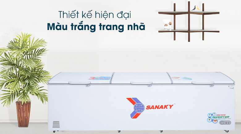 Tủ đông Sanaky 1143.5 lít VH-1399HY3 - Thiết kế hiện đại