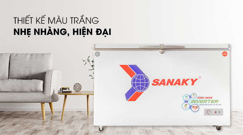 Thiết kế đơn giản, dễ sử dụng - Tủ đông Sanaky 280 lít VH-4099W3