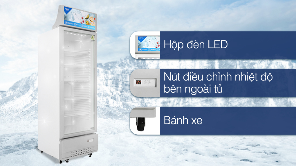 Tủ mát Aqua 320 lít AQS-AF440S - Tiện ích