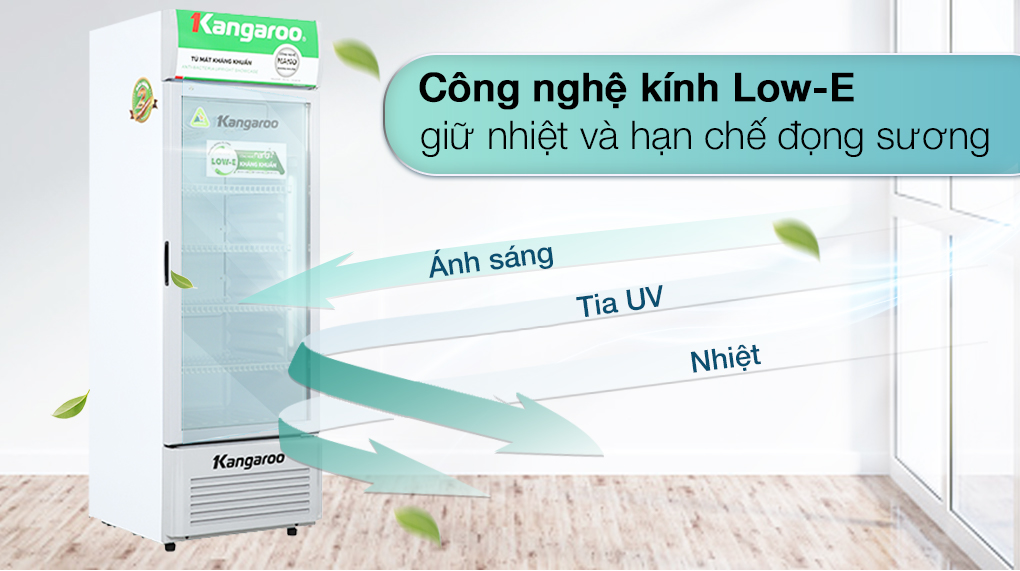 Tủ mát Kangaroo 238 lít KG298AT - Tổng quan thiết kế