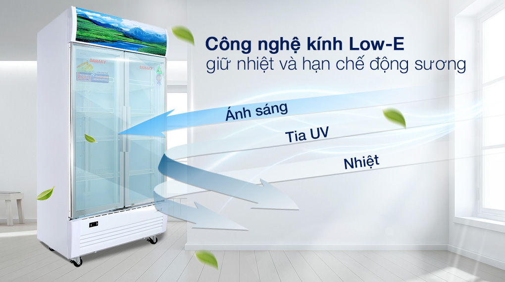 Tủ Mát Sanaky 900 lít Inverter VH-1009HP3 - Công nghệ kính