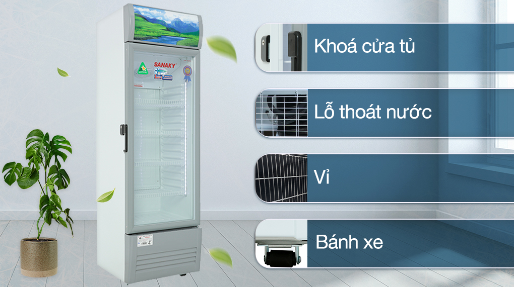 Tủ mát Sanaky Inverter 200 lít VH-258K3L - Tiện ích