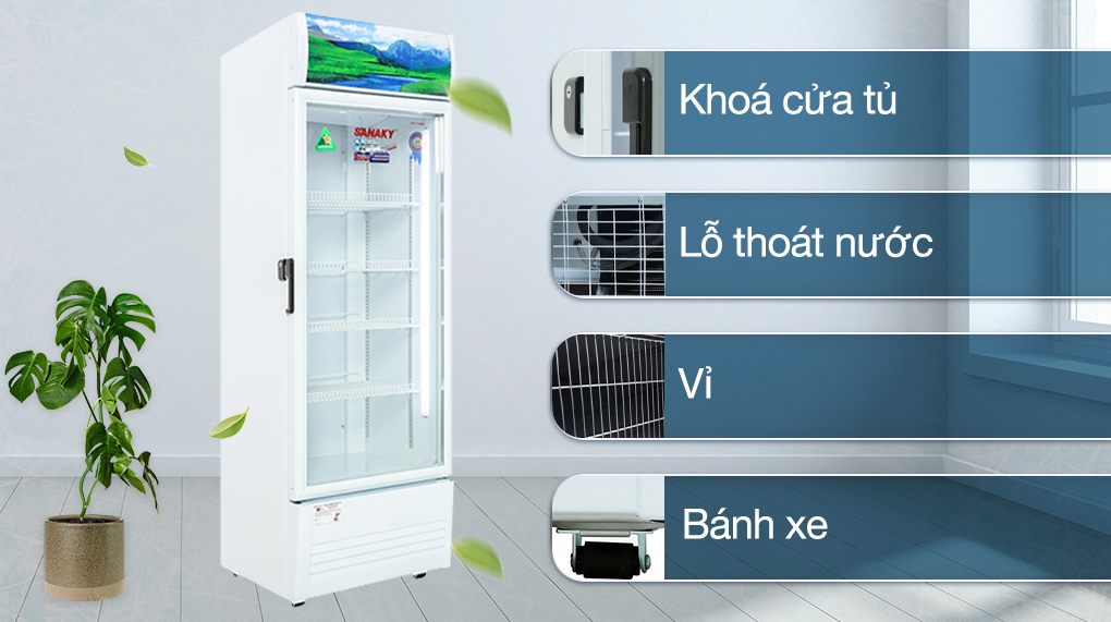 Tủ mát Sanaky Inverter 350 lít VH-3589K3 - Tiện ích