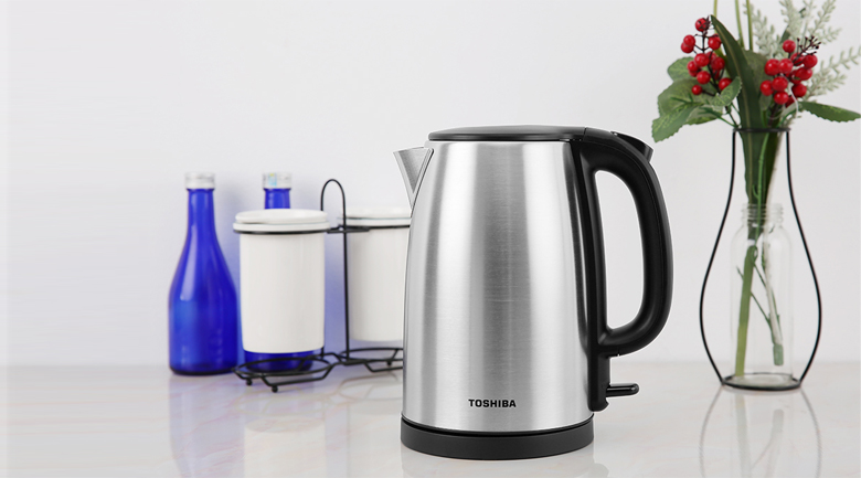 Thiết kế an toàn với tính năng tự ngắt khi sôi - Bình đun siêu tốc Toshiba 1.7 lít KT-17SH2NV