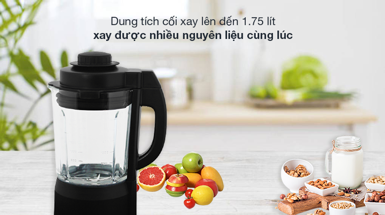 Máy xay nấu đa năng Bluestone BLB-6035 - Dung tích cối xay lên đến 1.75 lít, xay được nhiều nguyên liệu cùng lúc