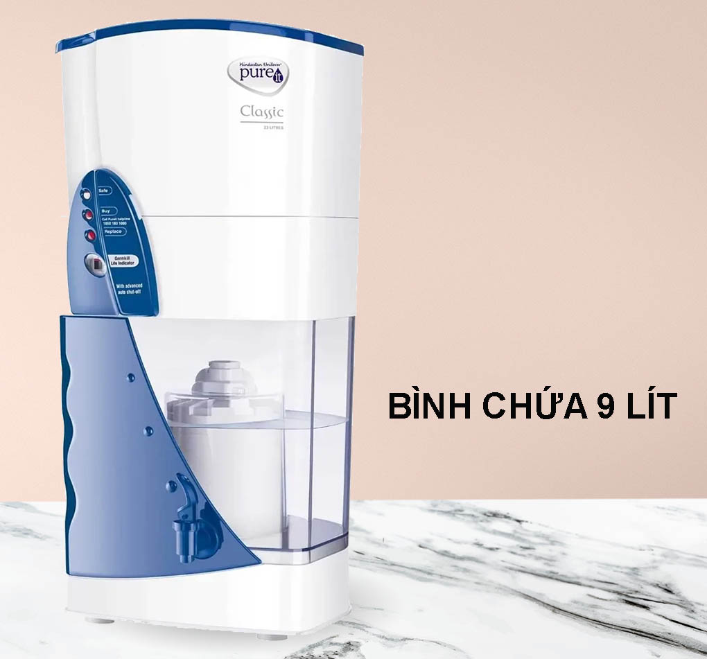 Bình chứa của máy lọc nước Unilever Pureit Classic dung tích 9 lít