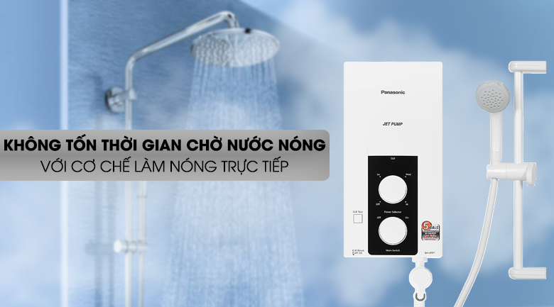 Máy nước nóng Panasonic DH-4RP1VW - Cơ chế làm nóng trực tiếp