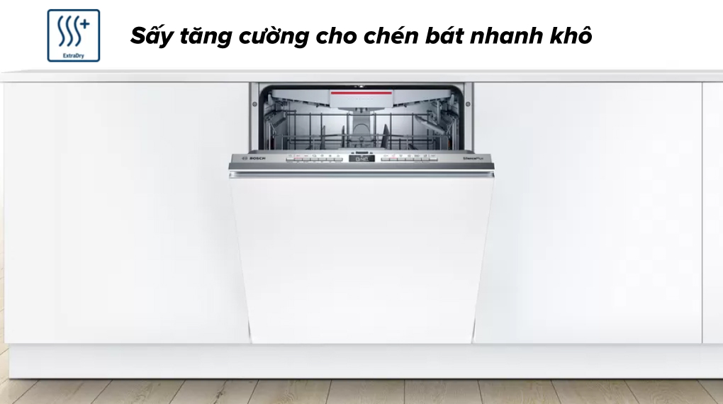 Máy rửa chén âm toàn phần Bosch SMV4ECX14E - Sấy tăng cường