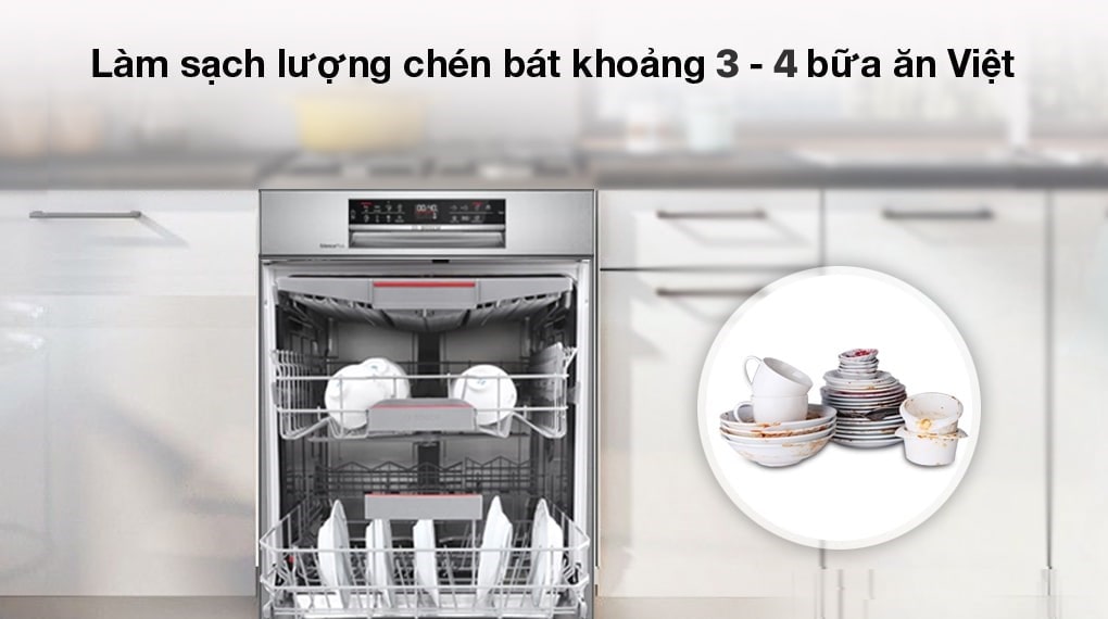 Công suất tốt - Máy rửa chén bán âm Bosch HMH.SMU6ECS57E 