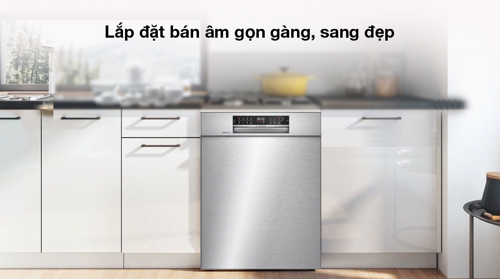 Sang đẹp - Máy rửa chén bán âm Bosch HMH.SMU6ECS57E 