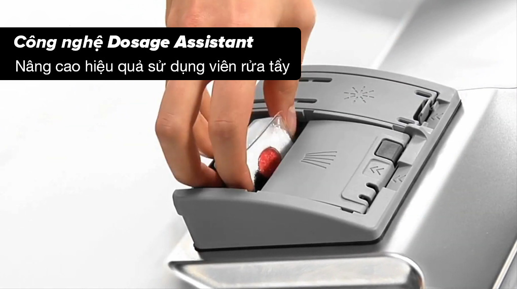 Máy rửa chén độc lập Bosch SMS4EVI14E - Công nghệ Dosage Assistant nâng cao hiệu quả sử dụng viên tẩy rửa 