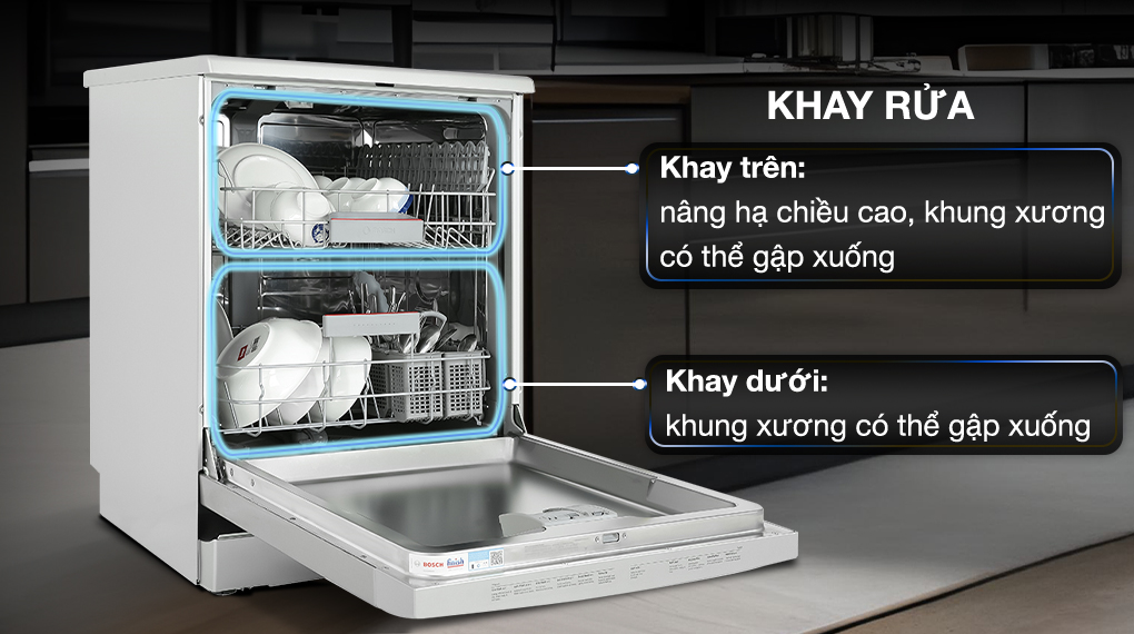 Khay rửa Máy rửa chén độc lập Bosch SMS4IVI01P