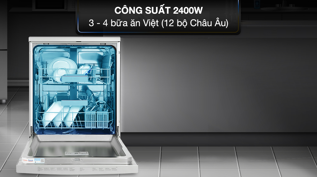 Công suất Máy rửa chén độc lập Bosch SMS4IVI01P