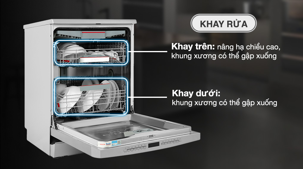 Khay rửa Máy rửa chén độc lập Bosch SMS6ZCI08E