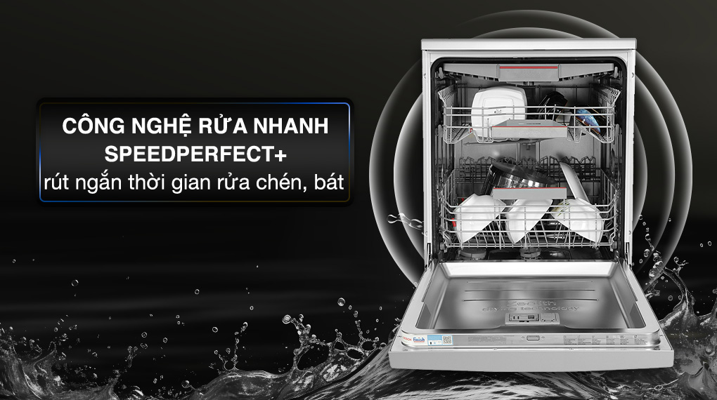 Rửa nhanh Máy rửa chén độc lập Bosch SMS6ZCI49E