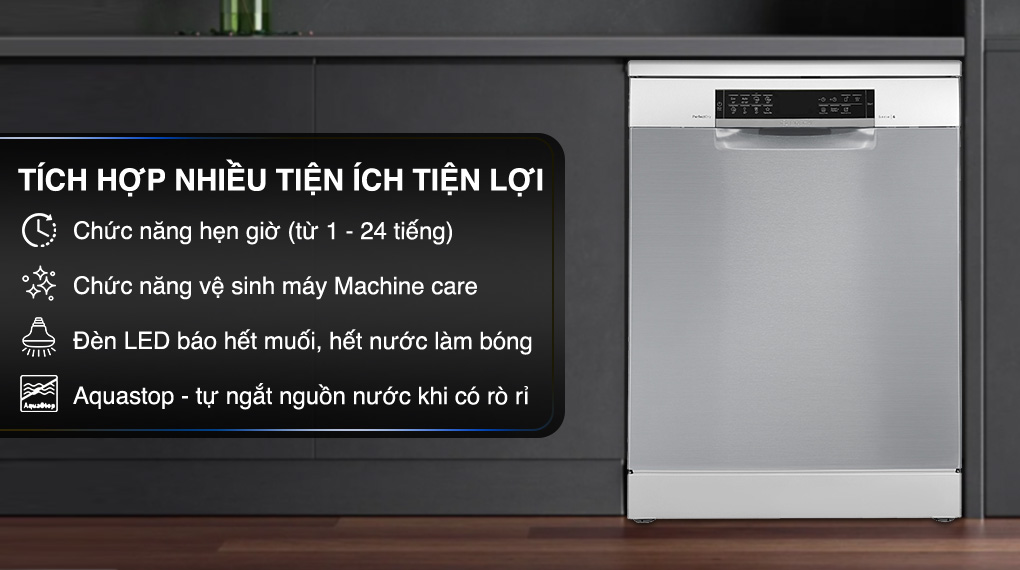 Tiện ích Máy rửa chén độc lập Bosch SMS6ZCI49E