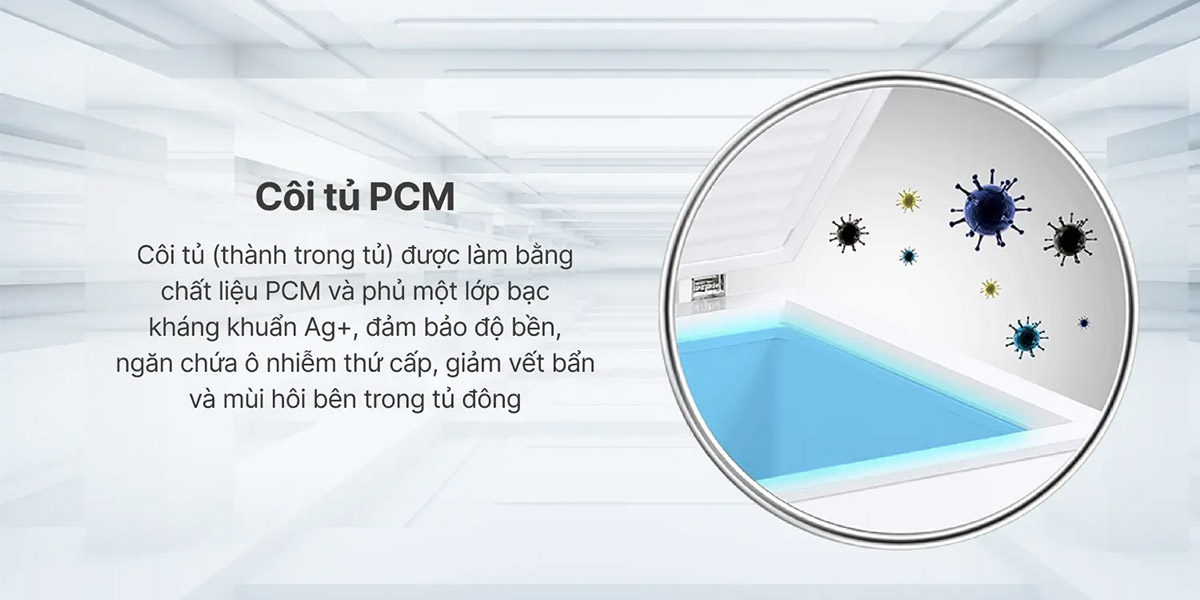 Côi tủ PCM phủ lớp bạc kháng khuẩn Ag+