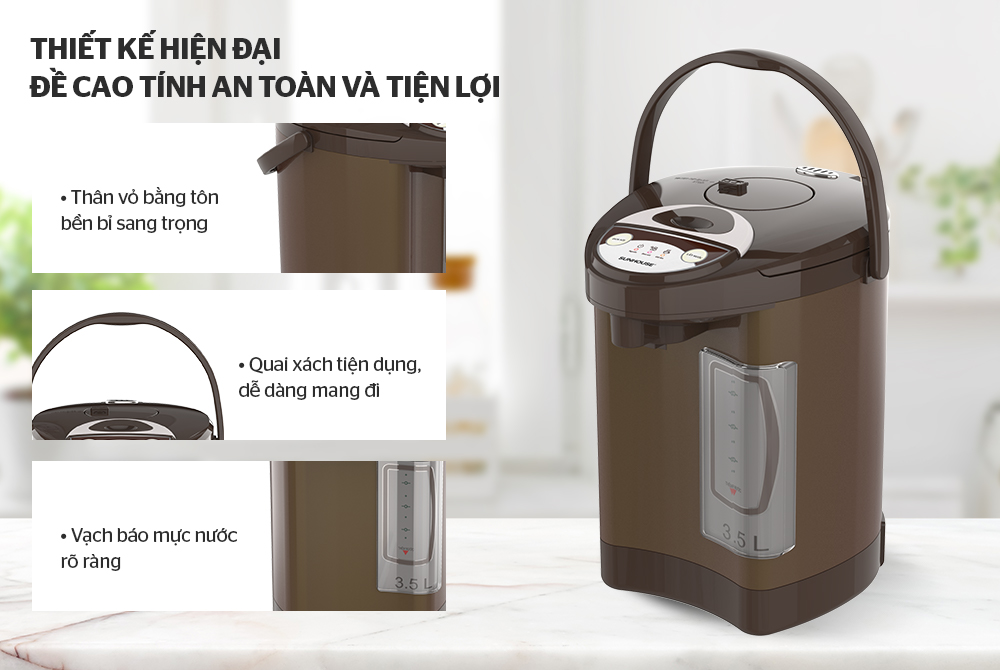 BÌNH THỦY ĐIỆN 3.5 L SUNHOUSE SHD1535C 2