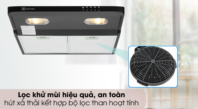 Lọc than hoạt tính - Máy hút mùi âm tủ Electrolux EFT6032K