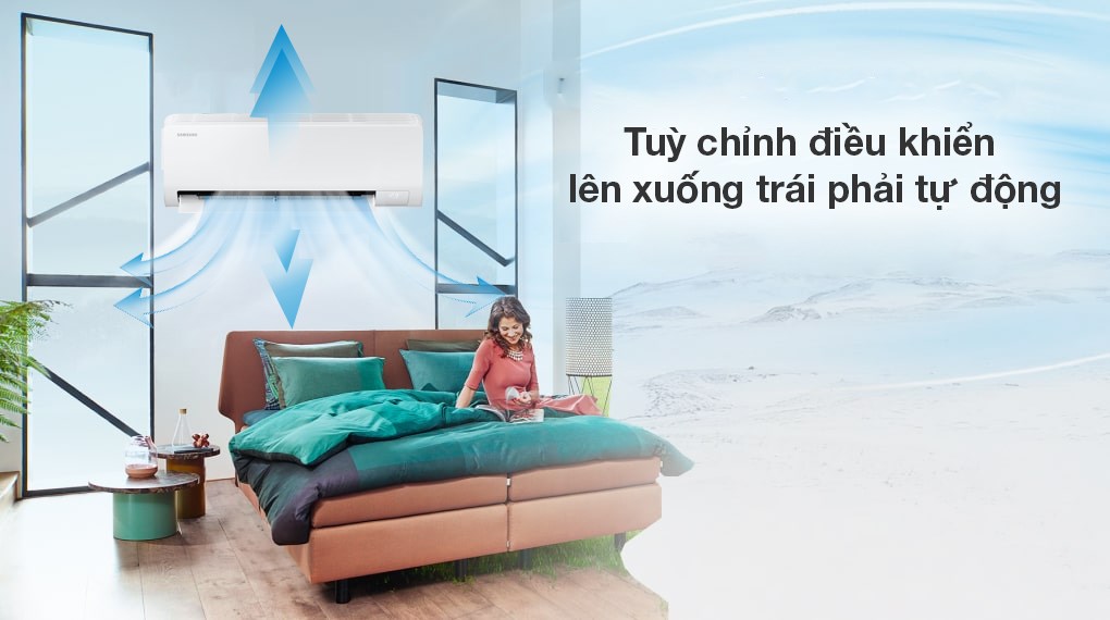 Máy lạnh Samsung Inverter 1.5 HP AR13DYHZAWKNSV - Cơ chế thổi gió