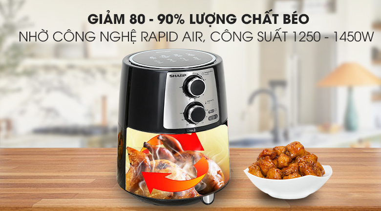 Công nghệ Rapid Nồi chiên không dầu Sharp KF-AF42MV-ST 4.2 lít