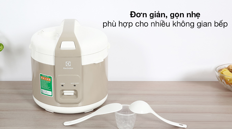 Đơn giản, sang đẹp - Nồi cơm nắp gài 1.8 lít Electrolux E4RC1-350B
