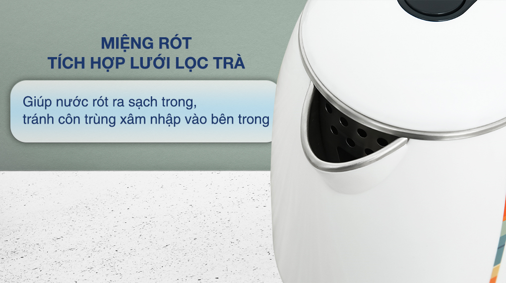 Bình đun siêu tốc Hawonkoo 1.8 lít KEH-180-W - Lưới lọc