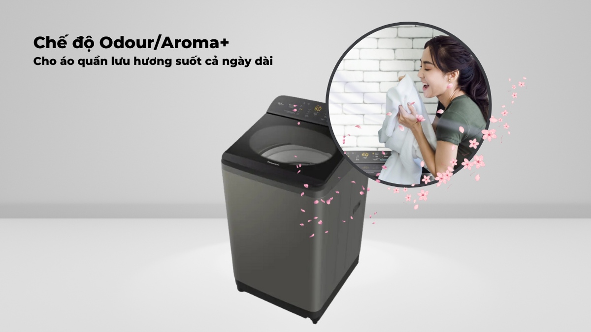 Chế độ Odour/Aroma+ giúp quần áo lưu hương lâu dài