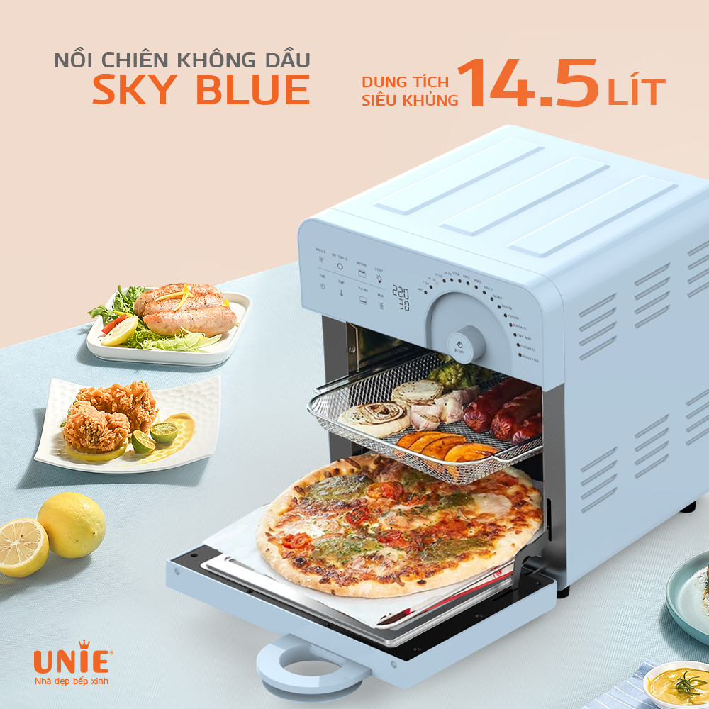 Nồi chiên không dầu 14.5 lít UNIE UNSKYBLUE