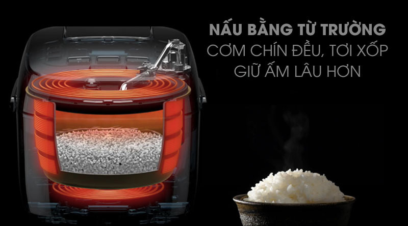Nấu cơm ngon - Nồi cơm điện cao tần Midea 1.8 lít MB-HS5007