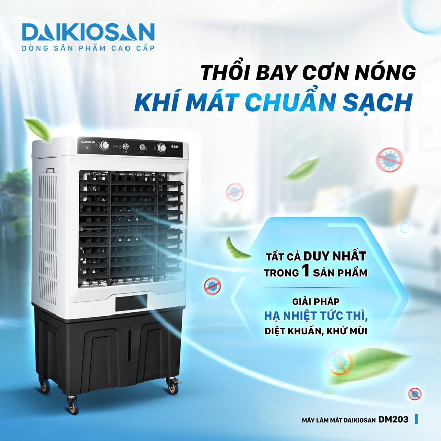 Quạt điều hòa dân không khí Daikiosan DM203 hạ nhiệt tức thì