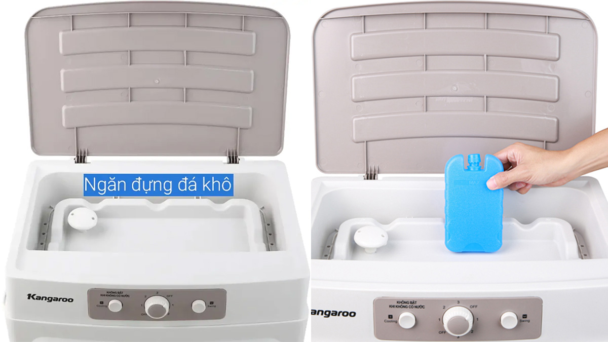 Ngăn đựng đá khô máy làm mát Kangaroo KG50F62