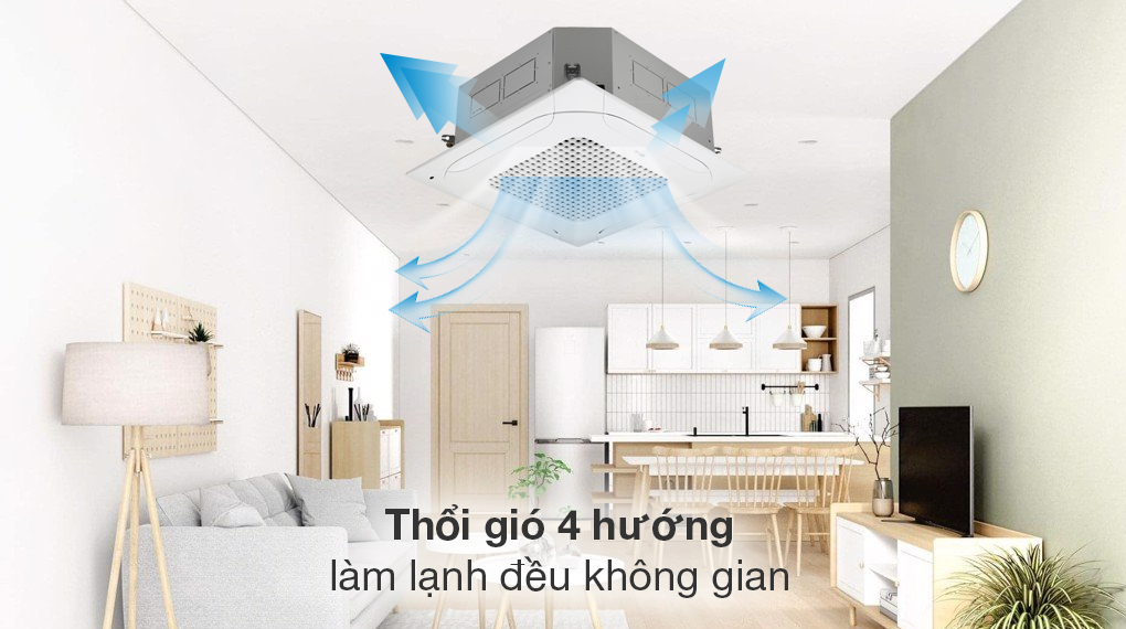 Máy lạnh âm trần LG Inverter 4 HP ZTNQ36GNLA0 - Cơ chế thổi gió