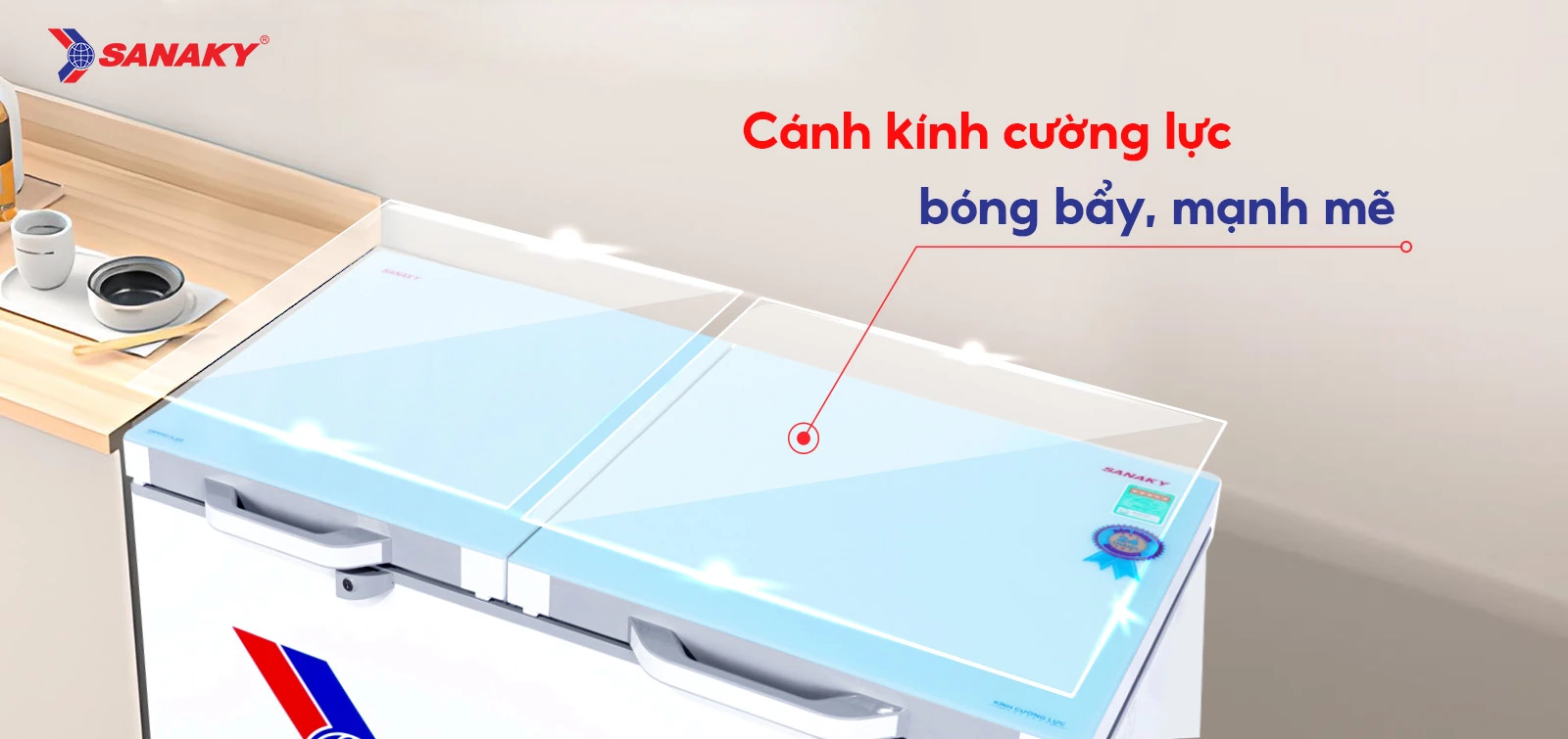 Cánh kính cường lực bóng bẩy mạnh mẽ