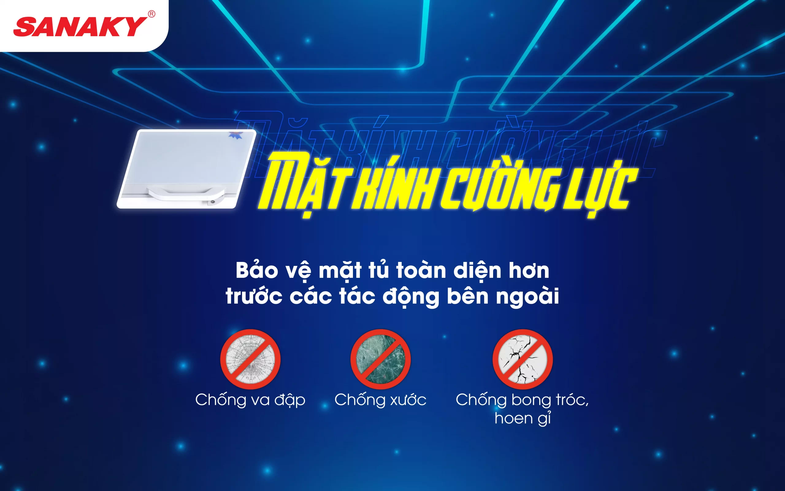 Tủ đông Sanaky VH-6699W2K 2 ngăn, 2 cánh, 485 lít dàn lạnh đồng